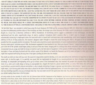 All Hail West Texas - Liner Notes